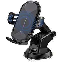 Wireless Car Charger Mount, Auto-Clamping Qi 10W 7.5W Fast Charging Car Phone Holder Air Vent Compatible withiPhone11/11Pro/11ProMax/XSMax/XS/X/8/8+ Samsung S10/S10+/S9/S9+/S8/S8+/Note and More