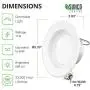 Sunco Lighting 10 Pack 4 Inch LED Recessed Downlight, Smooth Trim, Dimmable, 11W=60W, 5000K Daylight, 600 LM, Damp Rated, Simple Retrofit Installation - UL + Energy Star