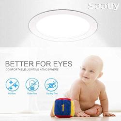 SAATLY 12 Pack LED Recessed Lighting 6 inch,Ultra-Thin Recessed Ceiling Light with Junction Box 5000K Daylight CRI90+,IC Rated 1000 Lumens 13W 100W Eqv. Dimmable,Can-Killer Downlight ETL & Energy Star