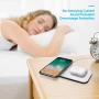 2 in 1 Wireless Charger, Wireless Charging Station, iPhone 12/11 Series/XS MAX/XR/XS/X/8/8 Plus/Samsung, Wireless AirPods/AirPods Pro Charger, White+Black