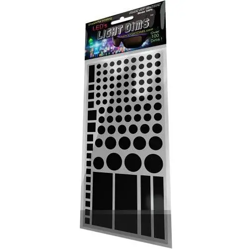 LightDims Black Out Edition - Light Blocking LED Covers/Light Dimming Sheets for Routers, Electronics and Appliances and More. Blocks 100% of Light, in Retail Packaging.
