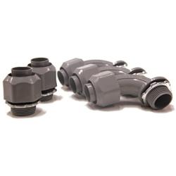 Sealproof Non-metallic Liquid-Tight Conduit and Connector Kit, 1/2-Inch 25 Foot Flexible Electrical Conduit Type B with 4 Straight and 2 90-Degree Conduit Connector Fittings, 1/2'' Dia