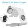 Cellphone and Apple Watch Stand, ZVEdeng Phone Apple Watch Charging Stand Station, 2 in 1 Universal Stand Holder for iPhone 12 Pro Max/12/12 Pro/12 Mini Apple Watch(38-42mm)-White Marble Leather