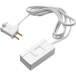 TOPGREENER Table-Top Plug in Dimmer for Table or Floor Lamps, Slide Control, works with Incandescent and Dimmable LED 360 Watt Bulbs Off at lowest dim, 6ft Cord, 120V 60Hz, TGTTDL300-W, White
