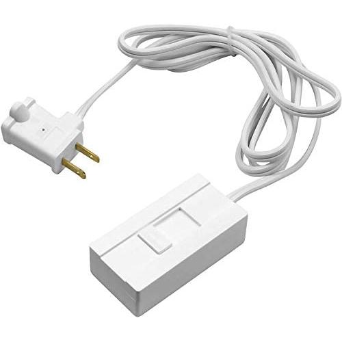TOPGREENER Table-Top Plug in Dimmer for Table or Floor Lamps, Slide Control, works with Incandescent and Dimmable LED 360 Watt Bulbs Off at lowest dim, 6ft Cord, 120V 60Hz, TGTTDL300-W, White