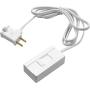 TOPGREENER Table-Top Plug in Dimmer for Table or Floor Lamps, Slide Control, works with Incandescent and Dimmable LED 360 Watt Bulbs Off at lowest dim, 6ft Cord, 120V 60Hz, TGTTDL300-W, White