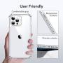 ESR Air Armor Series Case Compatible with iPhone 12 Pro Max 6.7-Inch [Shock Absorbing and Scratch Resistant] [Military Grade Protection] [Hard Back with Flexible Frame] - Clear