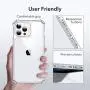 ESR Air Armor Series Case Compatible with iPhone 12 Pro Max 6.7-Inch [Shock Absorbing and Scratch Resistant] [Military Grade Protection] [Hard Back with Flexible Frame] - Clear
