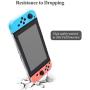 Case for Nintendo Switch, Fit The Dock Station, Protective Accessories Cover Case for Nintendo Switch and Joy Con Controller Dockable with a Tempered Glass Screen Protector, Transparent