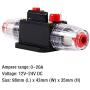 YMHTD 20A Reset Fuse 20-150AMP Inline Circuit Breaker Reset Fuse Holder for Car Audio Marine Boat Inverter Replace Fuses 12V-24V DC Breaker Switch Overload Protection Fuse