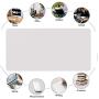 HOMECAS Desk Pad,Office Desk Mat Blotter,35'' x 18'' Upgraded PU Leather Desk Protector Cover Large Mouse Pad, Waterproof Writing Mat for Office/Home/Computer,Dual Use (Gray & Silver)