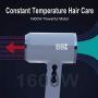 Orlif Professional Ionic Hair Dryer，Frequency Conversion Blow Dryer，Digital LED Display，Fast Drying Hot/Cool Flow，Auto Memory Sensor，Multiple Speed ，Magnetic Concentrator Nozzle，White