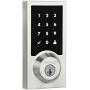 Kwikset SmartCode 915 Touchscreen Contemporary Electronic Deadbolt Featuring Smartkey In Satin Nickel