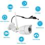 Outdoor Security Camera, Wansview 1080P Wireless WiFi Home Surveillance Waterproof Camera with Night Vision, Motion Detection, Remote Access, Compatible with Alexa-W4, White