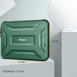 SUPGEAR Laptop Sleeve Case for 13-13.3 Inch Notebook, Shockproof Waterproof Computer Bag Protective Compatible for MacBook Pro, MacBook Air, Notebook, Microsoft Surface, Chromebook (Midnight Green)