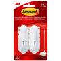 Command White Wire Hooks, Organize Damage-Free, 2-Hooks, 4-Strips (17068ES)