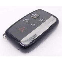 Soft TPU Remote Holder Skin Protector Key Fob Cover Case Fit for Range Rover Discovery Sport Land Rover LR2 LR4 Evoque Jaguar XF XJ XJL XE Key Fob (Black)