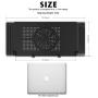 Extra Wide Adjustable Laptop Stand with Cooling Fan & Mouse Pad for 17 Inch Computer, Portable Ergonomic Lap Desk for Bed Sofa Couch Office (Aluminum Table Tray: 19'', Black)