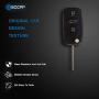 ECCPP 2X Keyless Remote Shell CASE Uncut Keyless Replacement fit for 97 98 99 00 01 02 03 04 05 Audi A4 Quattro A6 A8 Quattro All Road Quattro 4D0837231E 4D0837231P