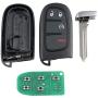 Keyless Entry Remote Start Smart Car Alarm Key Fob for 2013-2018 Ram 1500, 2500, 3500 GQ4-54T