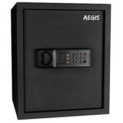 1.37 CF Electronic Lock Safe - Safe Cash Box Safe Keypad and Key Digital Money Jewelry Safe Box for Hotel Home Office