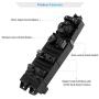 BASIKER Master Power Window Switch and Bezel, Driver& Passenger Window Switch Bezel Replacement for 2002-2010 Dodge Ram 1500/2500/3500, Black