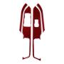 BLAKAYA Compatible with Sticker Carbon Fiber Window Switch Control Panel Trim Cover Accessories for Ford Mustang 2015 2016 2017 2018 2019 2020 (4PCS Red)