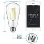 Vintage LED Edison Bulbs 60 Watt Equivalent, Eye Protection Led Bulb with 95+ CRI , Non-Dimmable, High Brightness Daylight White 4000K, ST58 Antique LED Filament Bulbs, E26 Medium Base, Pack of 4 Vintage LED Edison Bulbs 60 Watt Equivalent, Eye Protection Led Bulb with 95+ CRI , Non-Dimmable, High Brightness Daylight White 4000K, ST58 Antique LED Filament Bulbs, E26 Medium Base, Pack of 4