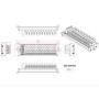 DC Power Fuse Distribution Strip Module (12 Position, Screw Mount)