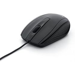 Verbatim Optical Mouse - Wired with USB Accessibility - Mac & PC Compatible - Black