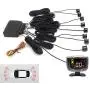 LED Display Car Rearview Reverse Radar System with 8 Parking Sensors, Sizet Front and Rear Parking Buzzer Beeps + LED Distance Display