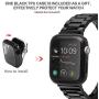 Fullmosa Compatible Apple Watch Band 38mm 40mm 42mm 44mm, Stainless Steel Metal For Apple Watch Bands, 38mm 40mm Black Fullmosa Compatible Apple Watch Band 38mm 40mm 42mm 44mm, Stainless Steel Metal For Apple Watch Bands, 38mm 40mm Black