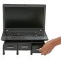 Mind Reader PC, Laptop, IMAC Monitor Stand and Desk Organizer, Black