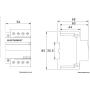 50 Amp 4 Pole Contactor Normally Open (N/O) 120V Coil, 32A Motor, IEC 63A, 60A DIN