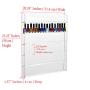 AMT Acrylic Nail Polish Racks for The Wall. Clear Nail Polish Display. Young Living Essential Oils Organizer. Holds up to 96 Btls. Plus a Microfiber Cloth for Cleaning Purposes (6 Tier /2 Pack)
