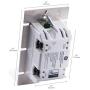 GE Enbrighten Z-Wave Plus 1000-Watt Smart Dimmer, No Neutral Wire Required, Halogen/Incandescent Bulbs Only, Works with Alexa/Google Assistant, ZWave Hub Required, White & Light Almond, 14299