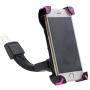 Leagway Motorcycle Phone Holder, Motorcycle Motorbike Phone Mount Holder Handlebar Compatible with 3.5-6.5 inch Samsung Galaxy S5 S6 S7 S8 S9 Nexus LG Huawei Smartphones, 360 Degree Rotation (Rose)