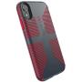 Speck Products CandyShell Grip iPhone XR Case, Charcoal Grey/Dark Poppy Red