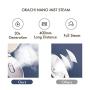 Facial Steamer Nano Ionic Warm Steam, Home SPA Quality Steamer 10x Moisturizing - Applicable Temp - Double Mirror for Easy Makeup & Skincare - Humidifier - Pores Clean - Blackheads Removal