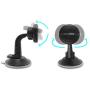 TechMatte Car Phone Mount Magnetic-Dashboard Mounted Car Phone Holder-Universal Smartphone Compatibility with Strong Magnetic Technology (Black)