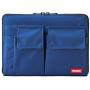 LIHITLAB Bag Laptop Sleeve with Storage Pockets (Bag-in-Bag), 7.1 x 9.8 Inches, Indigo (A7553-11N)
