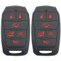 2Pcs Coolbestda Compatible for 2021 2020 2019 Dodge Ram 1500 Laramie Longhorn Limited 6buttons Smart Key Fob Case Protector Pouch Glove w/Air Suspension Remote Start Power Tailgate