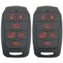 2Pcs Coolbestda Compatible for 2021 2020 2019 Dodge Ram 1500 Laramie Longhorn Limited 6buttons Smart Key Fob Case Protector Pouch Glove w/Air Suspension Remote Start Power Tailgate