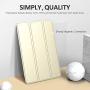 MoKo Case Fit New iPad Mini 5 2019 (5th Generation 7.9 inch), Slim Lightweight Smart Shell Stand Cover with Translucent Frosted Back Protector, with Auto Wake/Sleep - Gold