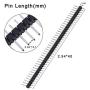Hotop 50 Pack Single Row 40 Pin 2.54 mm Male Pin Header Connector