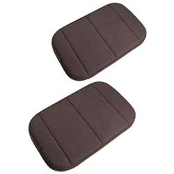 2 Pack Portable Computer Elbow Wrist Pad, Hatisan Premium Memory Cotton Desktop Keyboard Arm Rest Support Mat for Office Home Laptops - More Comfort & Less Strain(7.9 x 11.8）(Brown)