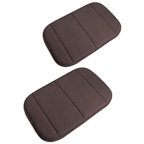 2 Pack Portable Computer Elbow Wrist Pad, Hatisan Premium Memory Cotton Desktop Keyboard Arm Rest Support Mat for Office Home Laptops - More Comfort & Less Strain(7.9 x 11.8）(Brown)