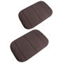 2 Pack Portable Computer Elbow Wrist Pad, Hatisan Premium Memory Cotton Desktop Keyboard Arm Rest Support Mat for Office Home Laptops - More Comfort & Less Strain(7.9 x 11.8）(Brown)