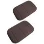 2 Pack Portable Computer Elbow Wrist Pad, Hatisan Premium Memory Cotton Desktop Keyboard Arm Rest Support Mat for Office Home Laptops - More Comfort & Less Strain(7.9 x 11.8）(Brown)