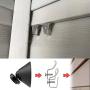 Vinyl Siding Hooks for All-New Blink Outdoor Camera, No-Hole Needed Outdoor Siding Clips for Mounting Blink Outdoor Security Camera System, Stainless Steel Siding Mount (12 Pack)